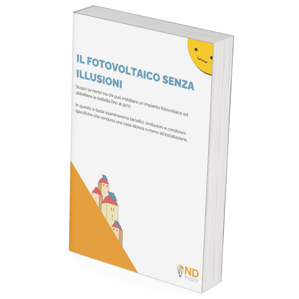 mockup e-book fotovoltaico senza illusioni